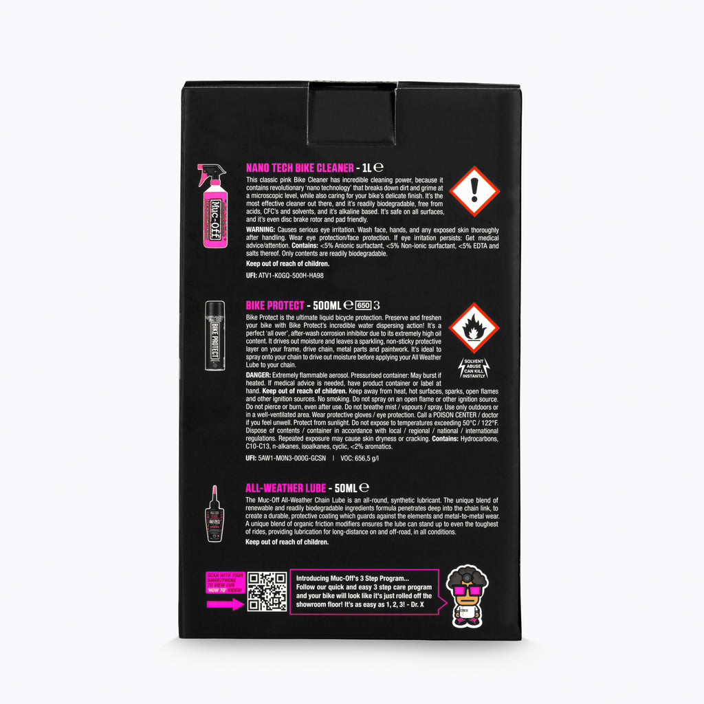 Muc-Off Clean, Protect and Lube (All Weather) Kit