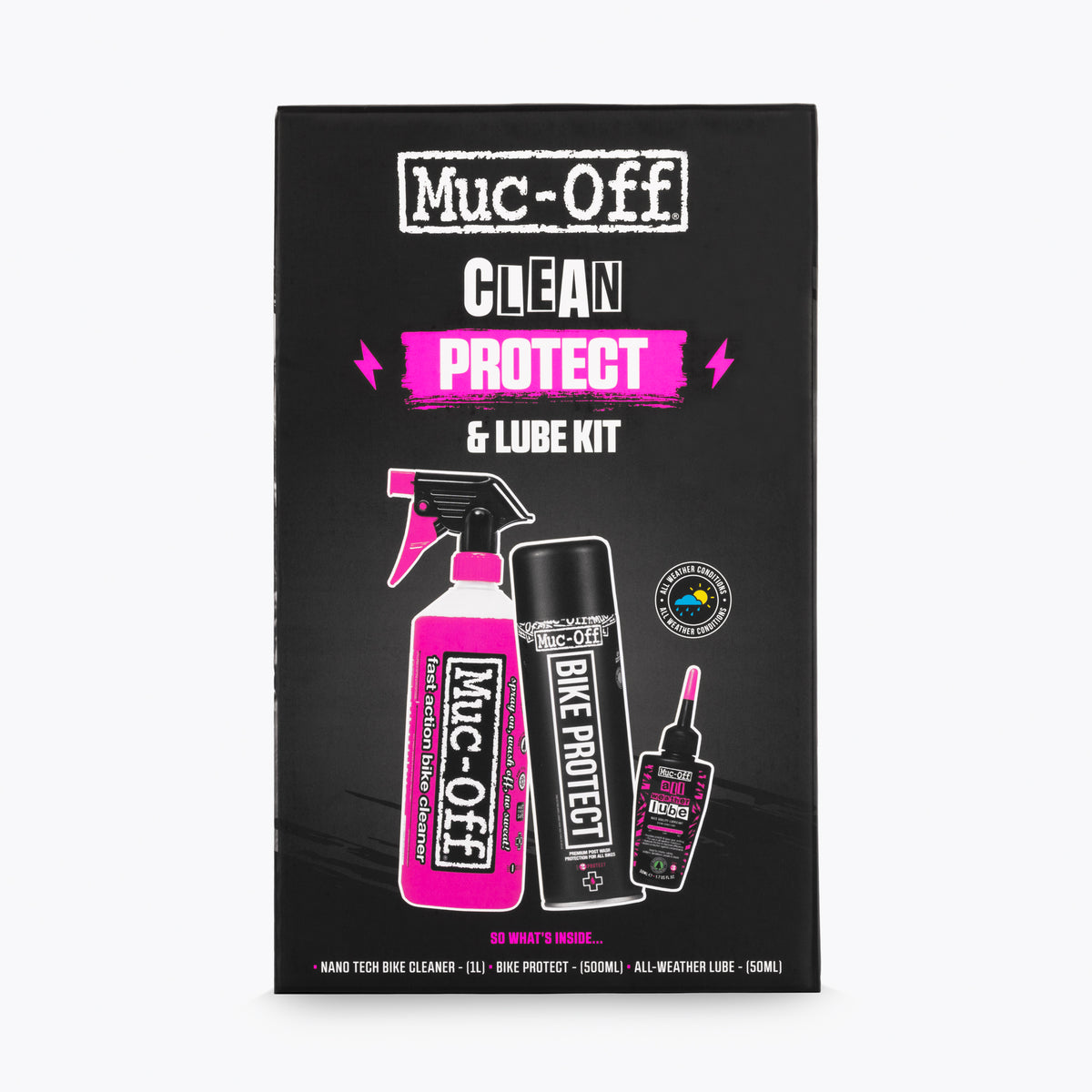 Muc-Off Clean, Protect and Lube (All Weather) Kit