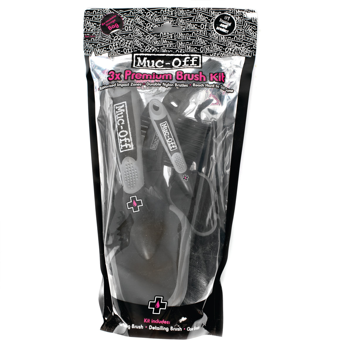 Muc-Off 3x Premium Brush Set