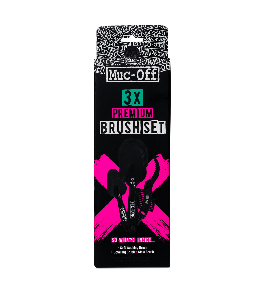 Muc-Off 3x Premium Brush Set