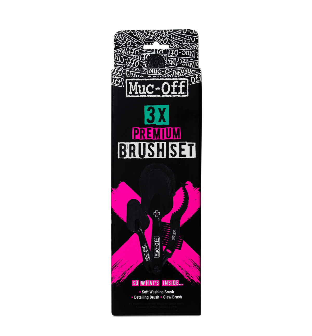 Muc-Off 3x Premium Brush Set