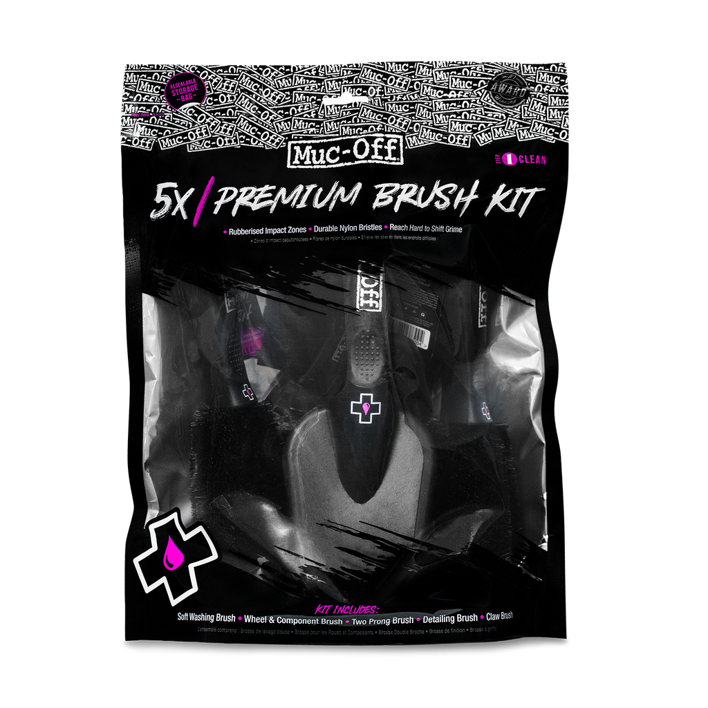 Muc-Off 5x Premium Brush Set